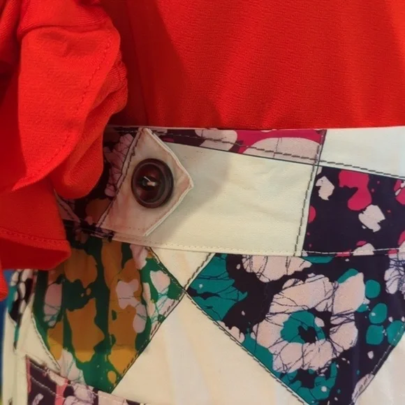 Tiny for Anthropologie patchwork midi skirt size large NWT - worn on tv